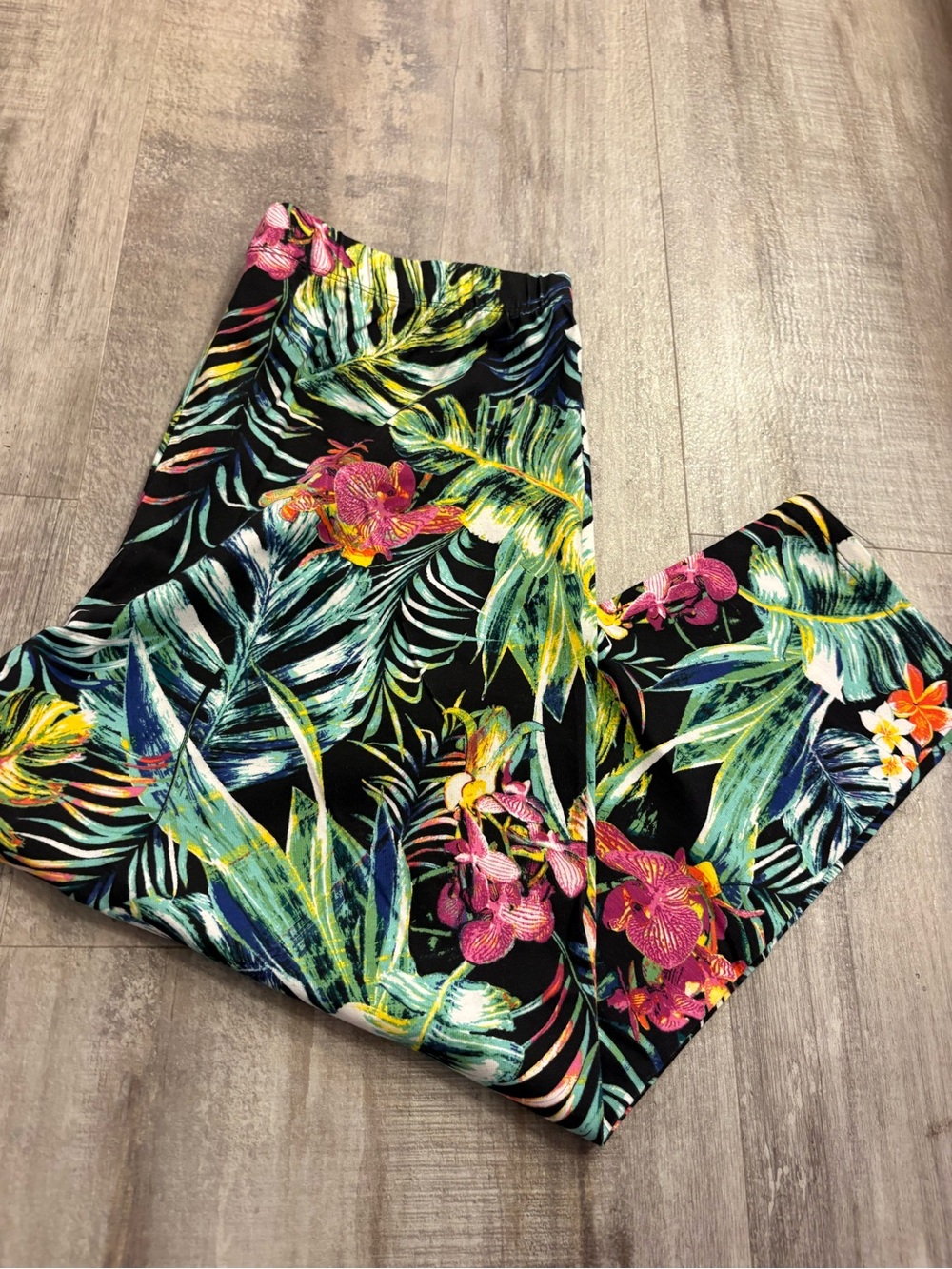 NOBO Tropical Cropped Leggings Large 11-13